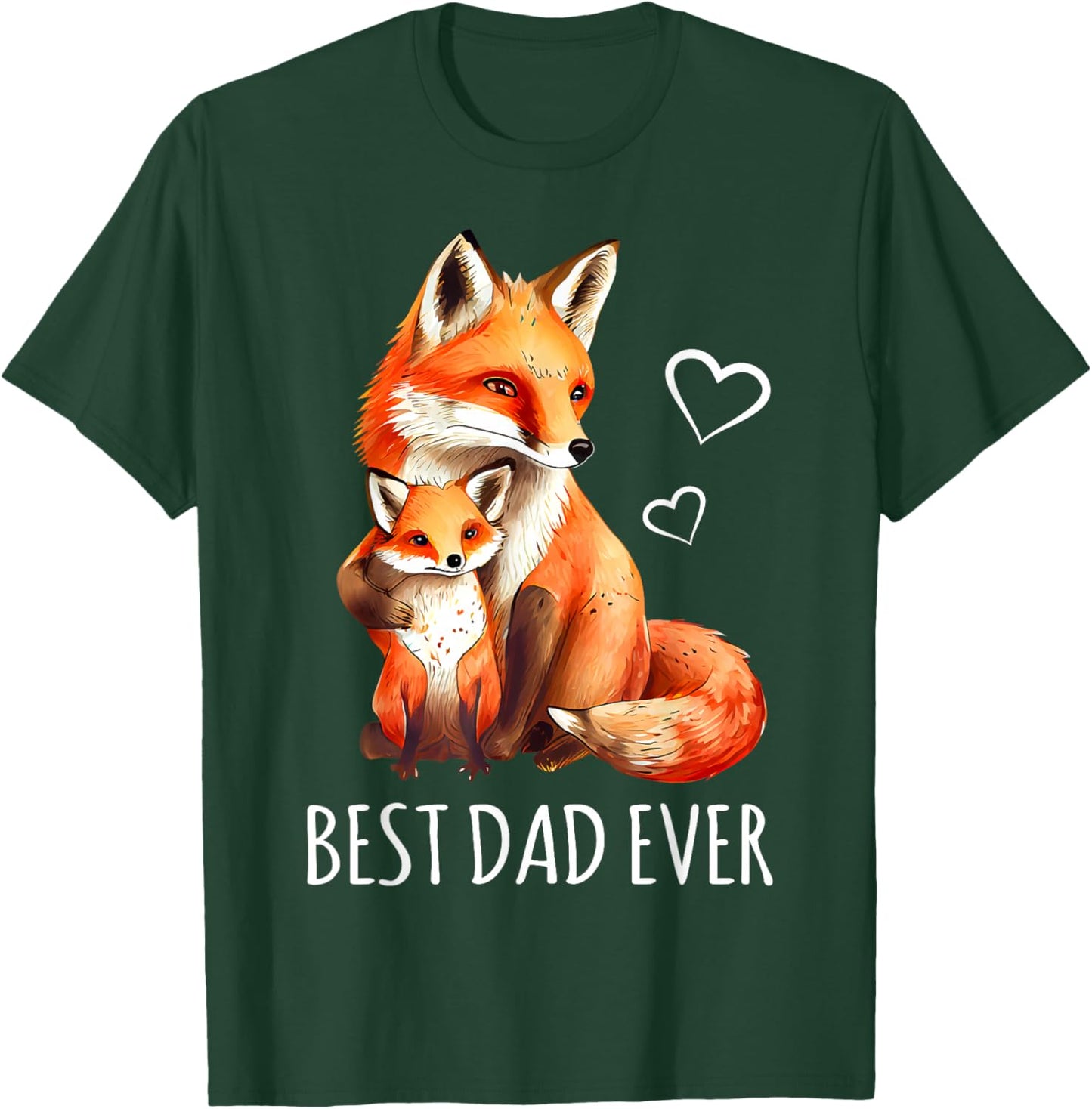 Best dad gifts birthday fathers day daughter son cute Fox T-Shirt - T-Shirt | Forest