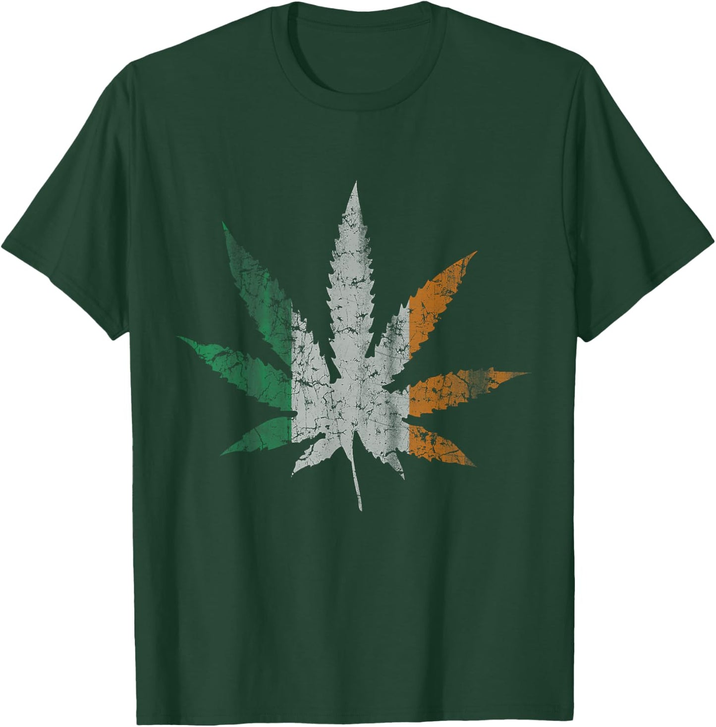 Irish Marijuana Pot Leaf Cannabis St Patricks Day 420 Weed T-Shirt - T-Shirt | Forest