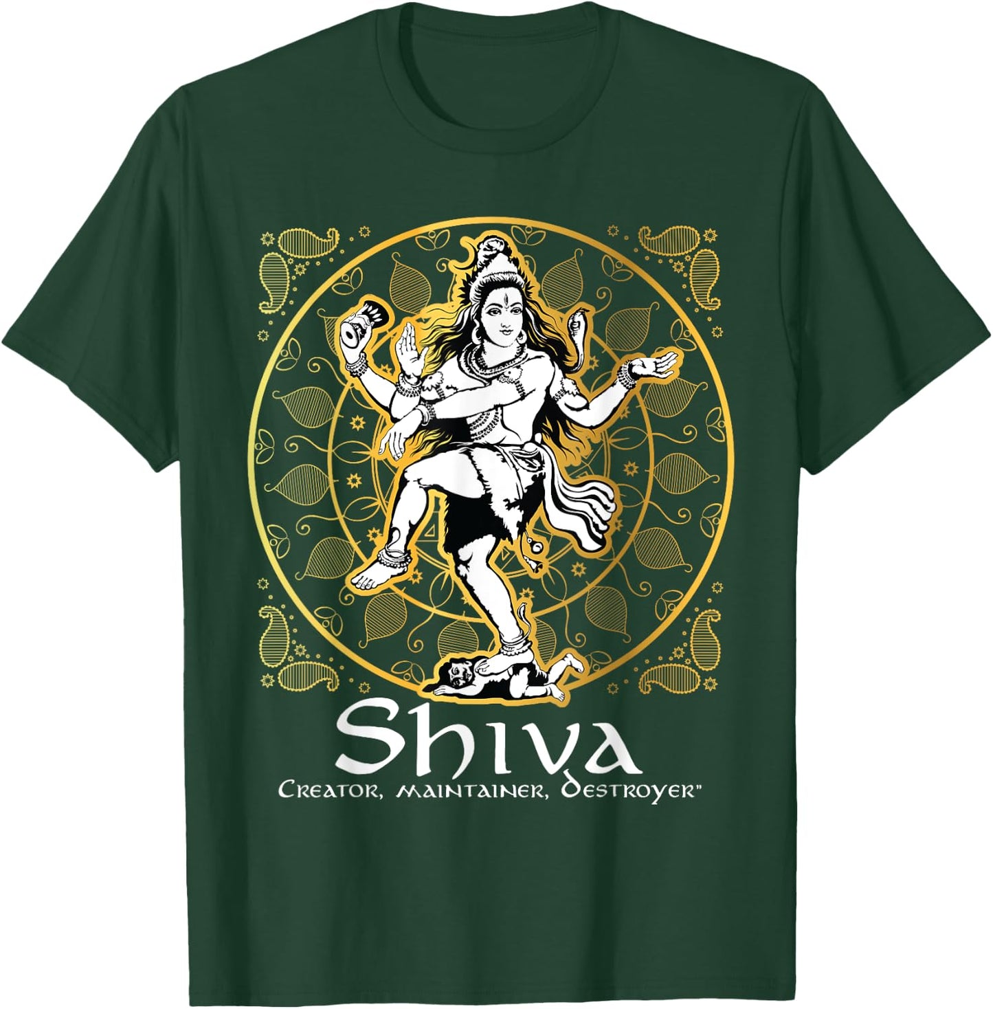 Shiva 'Creator, Maintainer, Destroyer' Hindu Gods Lord Shiva T-Shirt - T-Shirt | Forest