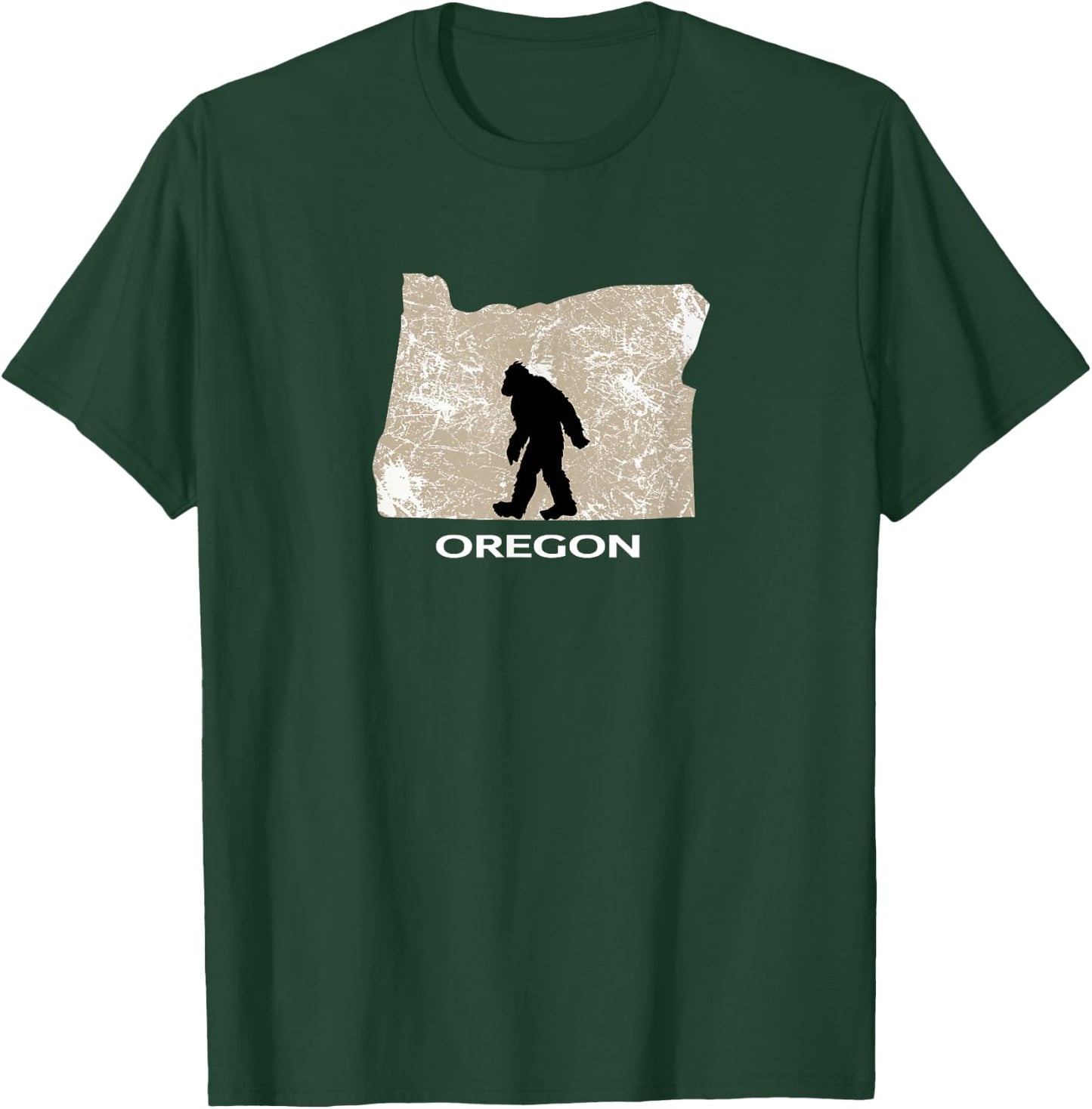 Bigfoot Hunter Funny Oregon Boys Kids State T shirt T-Shirt - T-Shirt | Forest