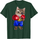 Boxer Tabby Cat Boxing Champion Fighter Women Kids T-Shirt - T-Shirt | Forest