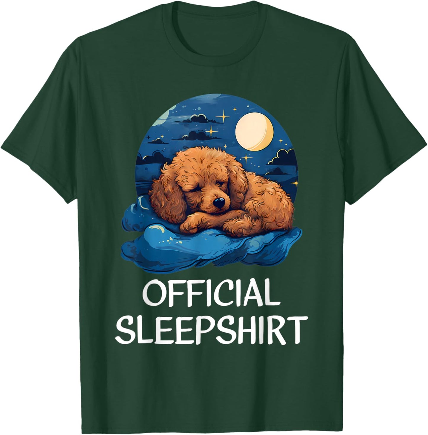 Official Sleepshirt Poodle Nightshirt Pajama Her T-Shirt - T-Shirt | Forest