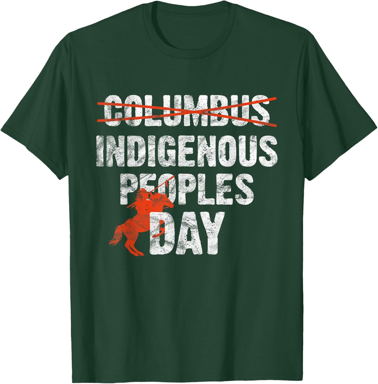 Indigenous Peoples Day Not Columbus Day Native indian T-Shirt - T-Shirt | Forest