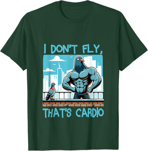 Pigeon Workout Bodybuilding Fitness Gym Muscle T-Shirt - T-Shirt | Forest
