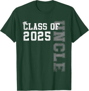 Uncle Senior 2025 Proud Uncle Of A Class Of 2025 Graduation T-Shirt - T-Shirt | Forest