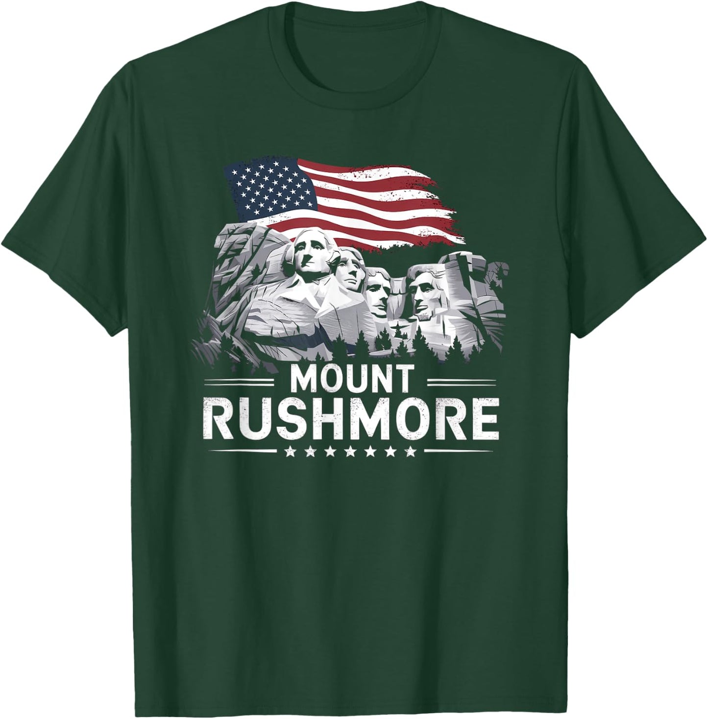 Mount Rushmore South Dakota Vintage President Monuments T-Shirt - T-Shirt | Forest