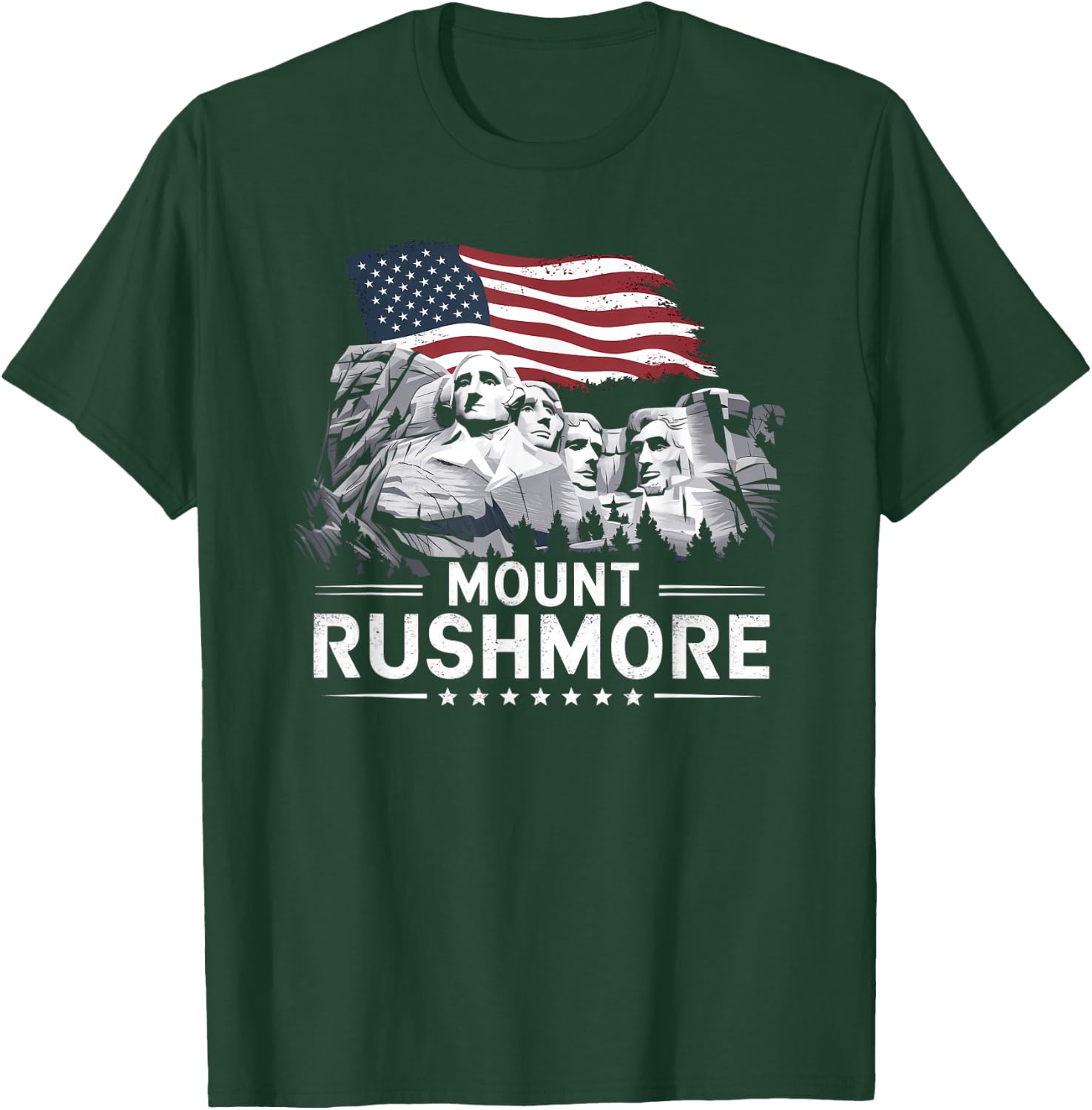 Mount Rushmore South Dakota Vintage President Monuments T-Shirt - T-Shirt | Forest