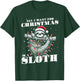 Funny All I want for Christmas is a Sloth T-Shirt - T-Shirt | Forest