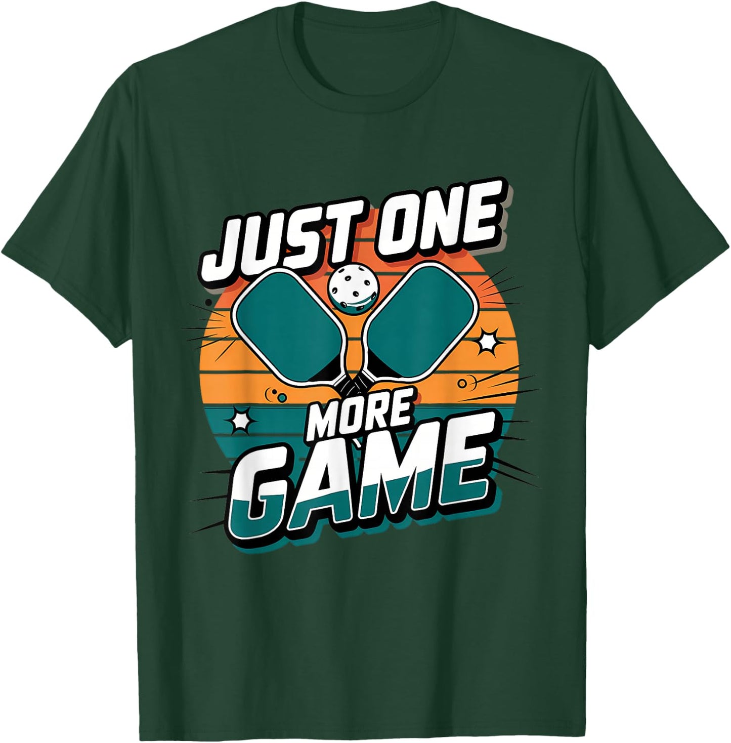Pickleball Shirt Just One More Game Pickleball T-Shirt - T-Shirt | Forest