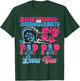 Burnouts or Bows Pap Pap Loves You Pink Blue Gender Reveal T-Shirt - T-Shirt | Forest