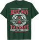 Shieldmaiden Shirt, Viking, Best Way To A Heart T-Shirt - T-Shirt | Forest