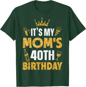 Mother Mommy It's My Mom's 40th Birthday 1985 40 Years Old T-Shirt - T-Shirt | Forest