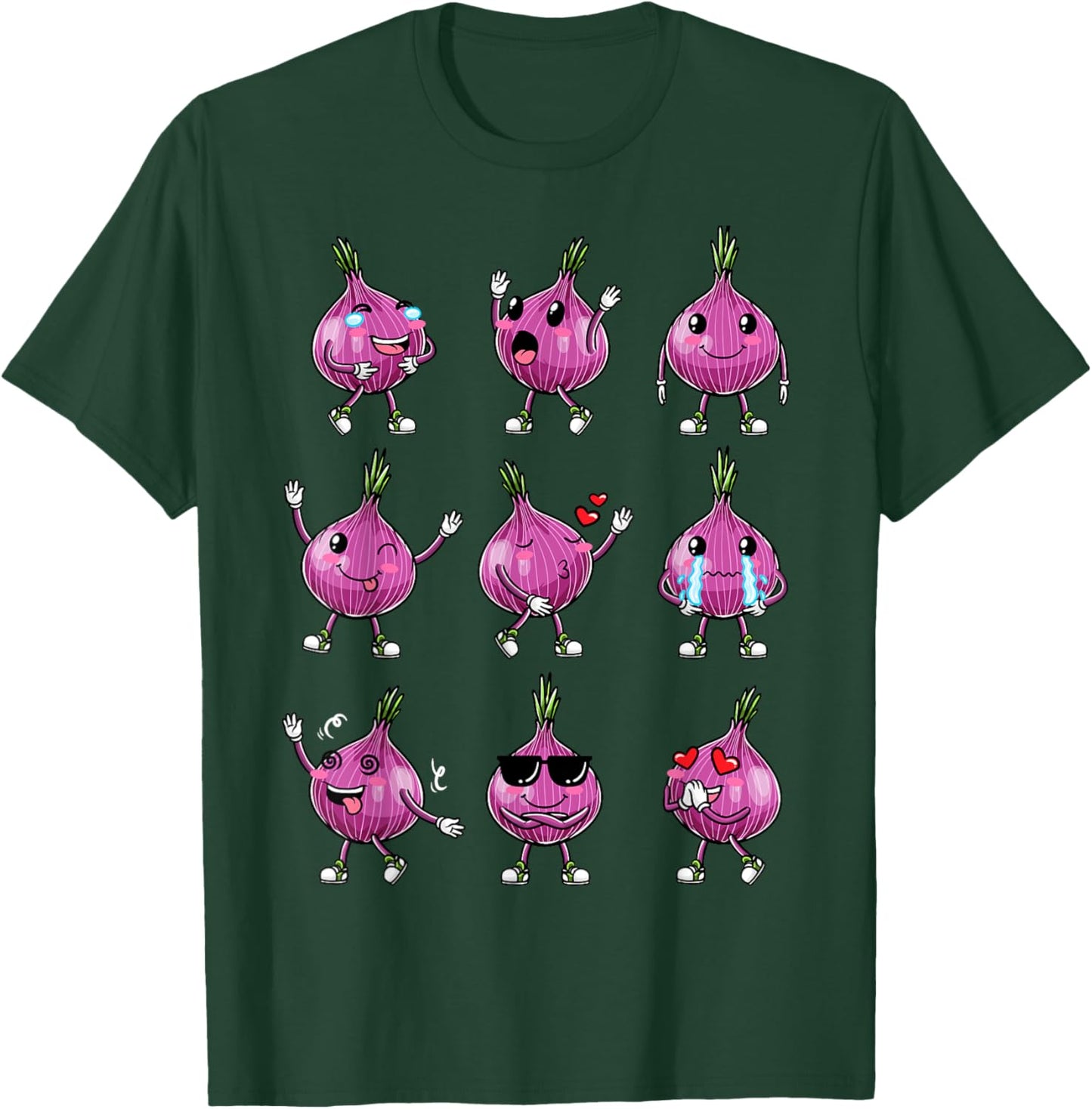 Red Funny Onion T-Shirt - T-Shirt | Forest
