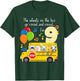 The Wheels On The Bus 9th Birthday 9 Yrs Old Family Matching T-Shirt - T-Shirt | Forest