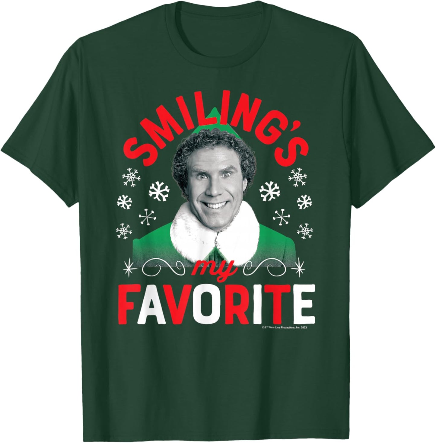 Elf - Smiling's My Favorite T-Shirt - T-Shirt | Forest