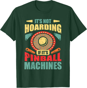 Funny Vintage Pinball Gamer Flipper Flipping Ball Lover Gag , Small, Black T-Shirt - T-Shirt | Forest