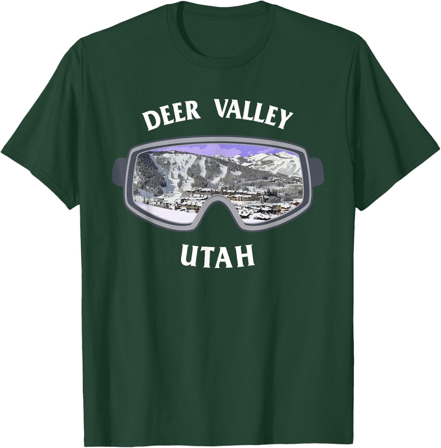Deer Valley Utah Ski Snowboard T Shirt T-Shirt - T-Shirt | Forest