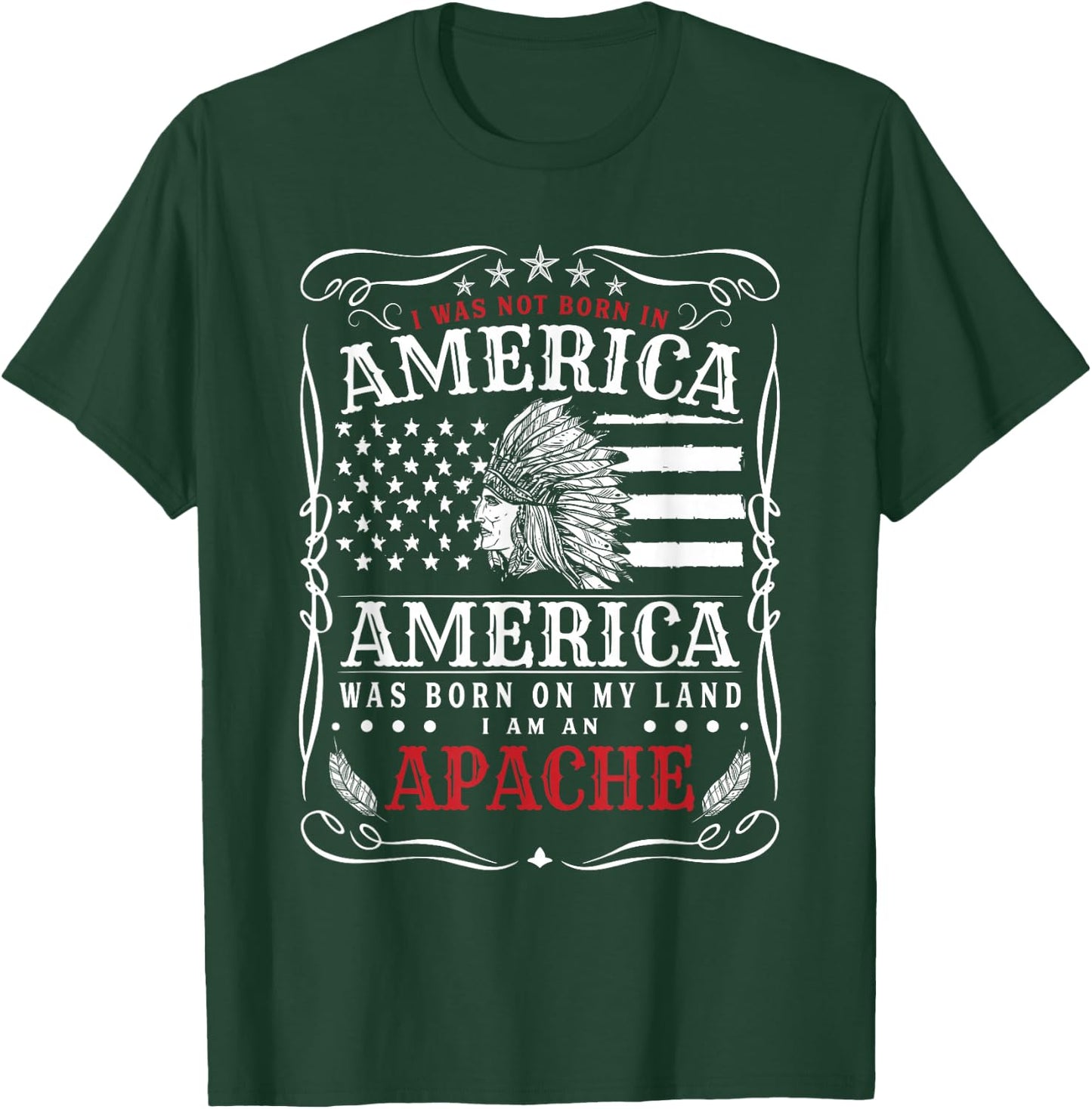 Native American Apache T-Shirt - T-Shirt | Forest