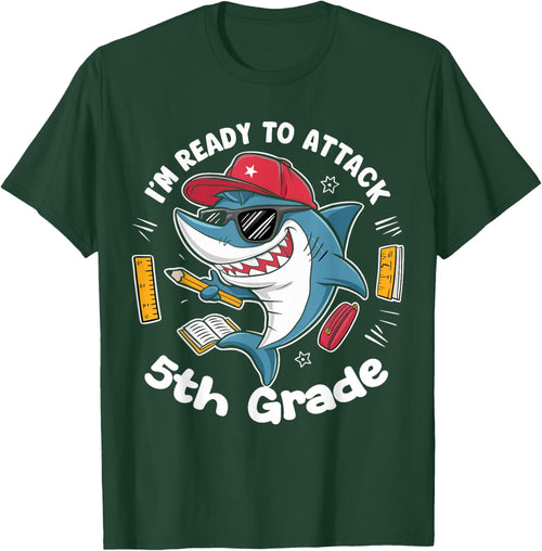 I'm Ready to Attack 5th Grade Shark Back to School Funny