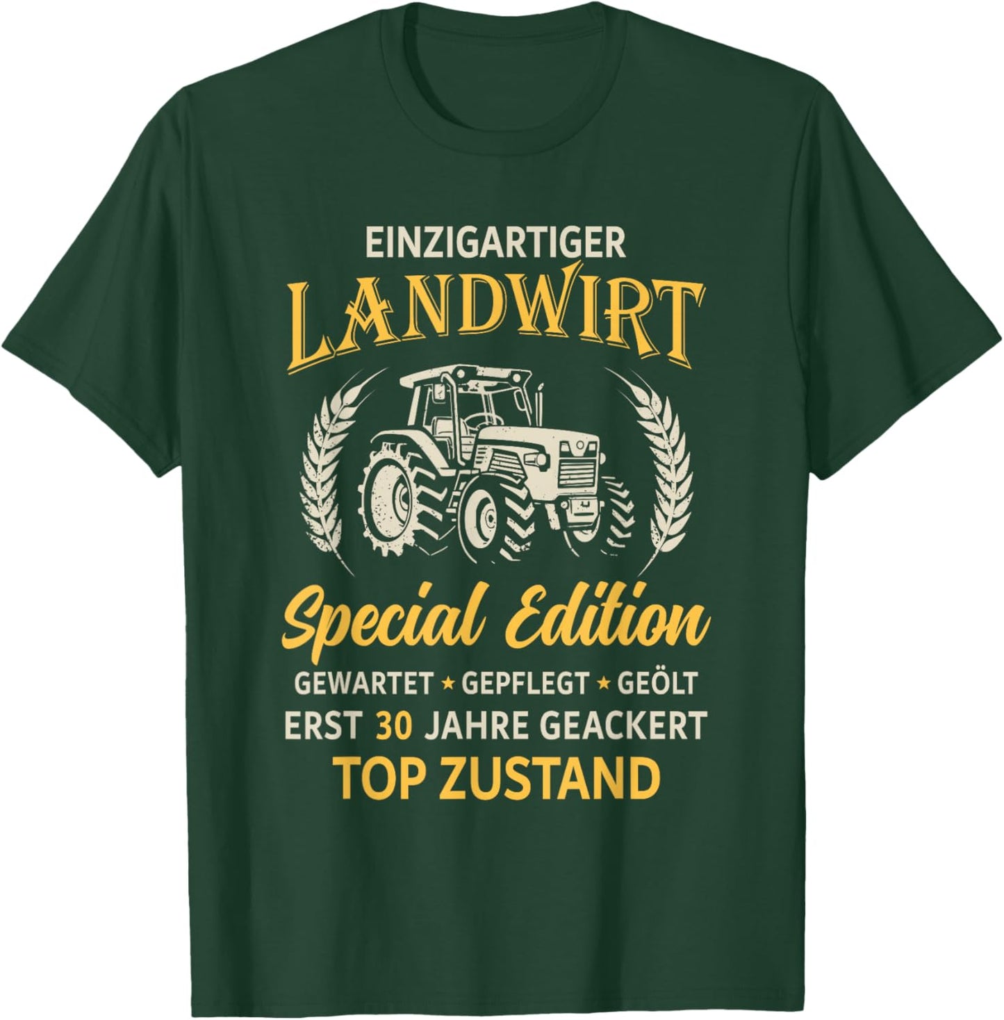 30. Geburtstag Landwirt Traktor Bauer T-Shirt - T-Shirt | Forest