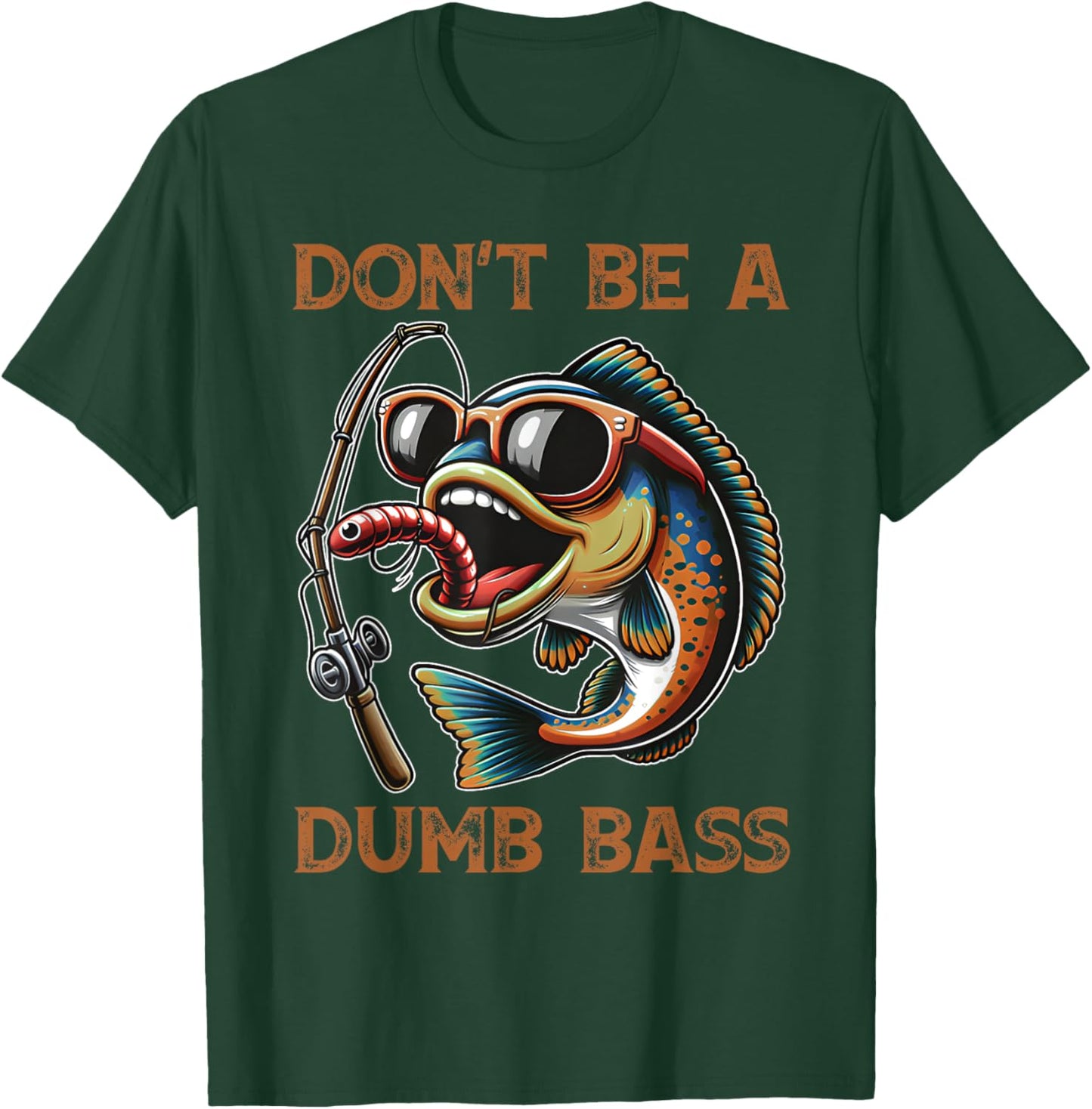 Funny Bass Fishing Stuff Funny Dad Bass Fish Papa Fishing T-Shirt - T-Shirt | Forest