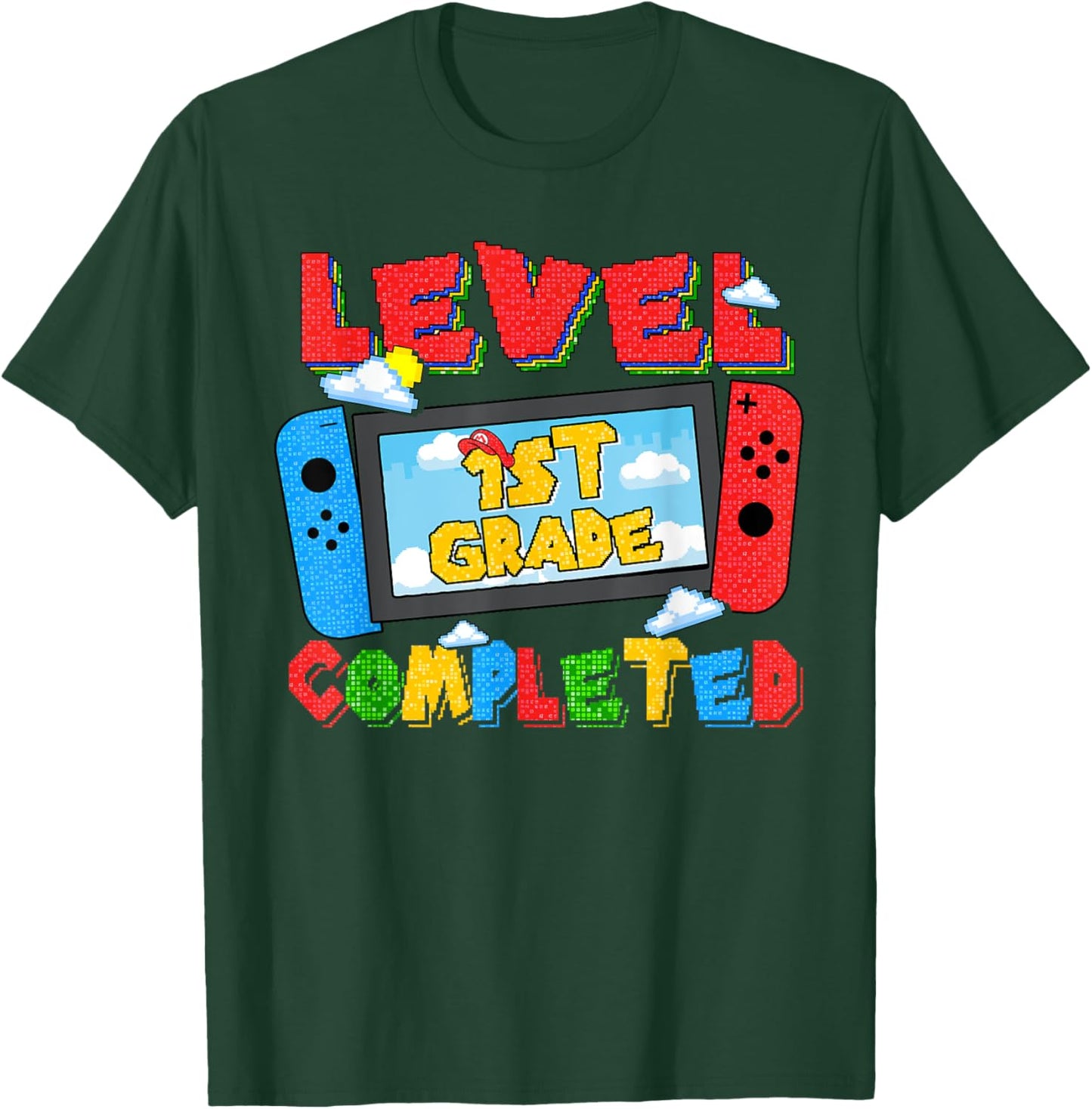 Level 1st Grade Completed Happy Last Day Of School Funny T-Shirt - T-Shirt | Forest