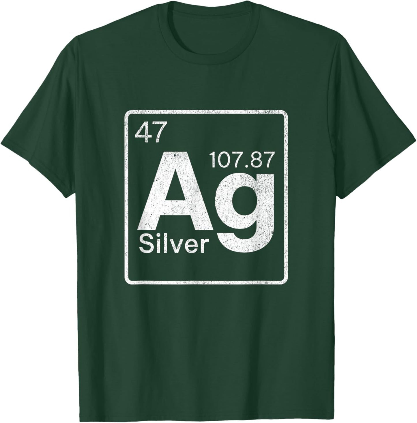 Silver Chemical Ag Symbol Periodic Table of Elements Present T-Shirt - T-Shirt | Forest