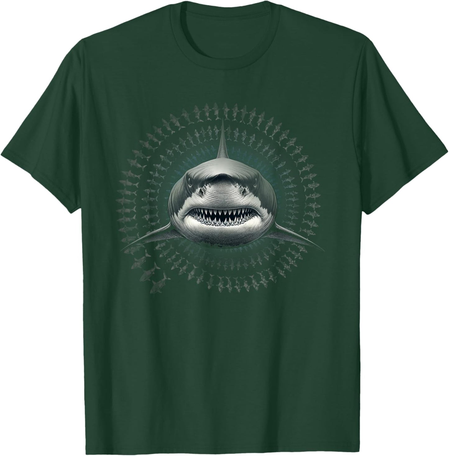 Hai Fische Helix Haie Megalodon Haifisch Shark Meerestiere T-Shirt - T-Shirt | Forest
