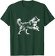 Line Art Pets Energetic Border Collie , Small, Black T-Shirt - T-Shirt | Forest