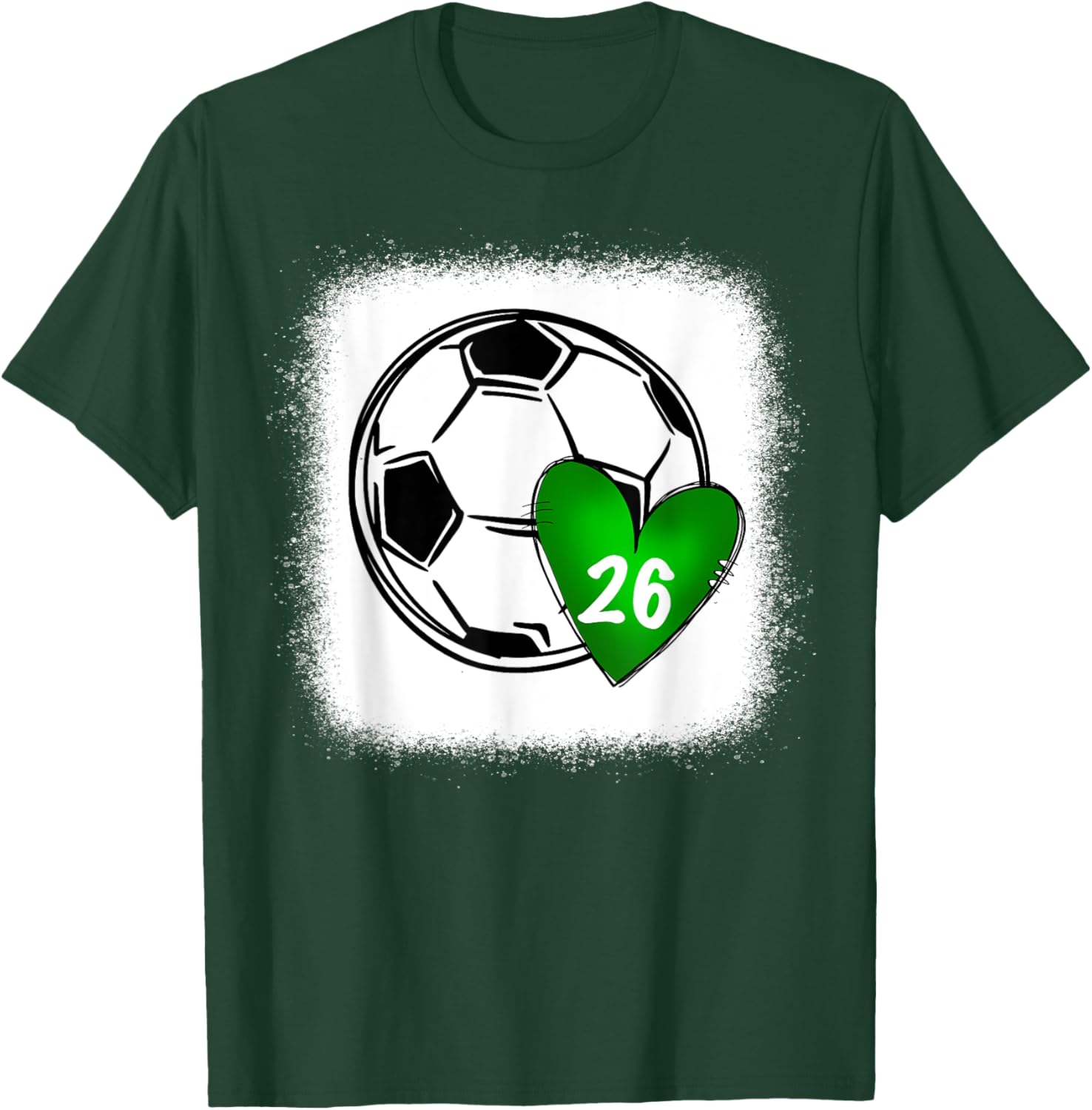 Custom Soccer Mom 26 Heart for Mom, Mommy T-Shirt - T-Shirt | Forest