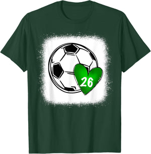 Custom Soccer Mom 26 Heart for Mom, Mommy T-Shirt - T-Shirt | Forest