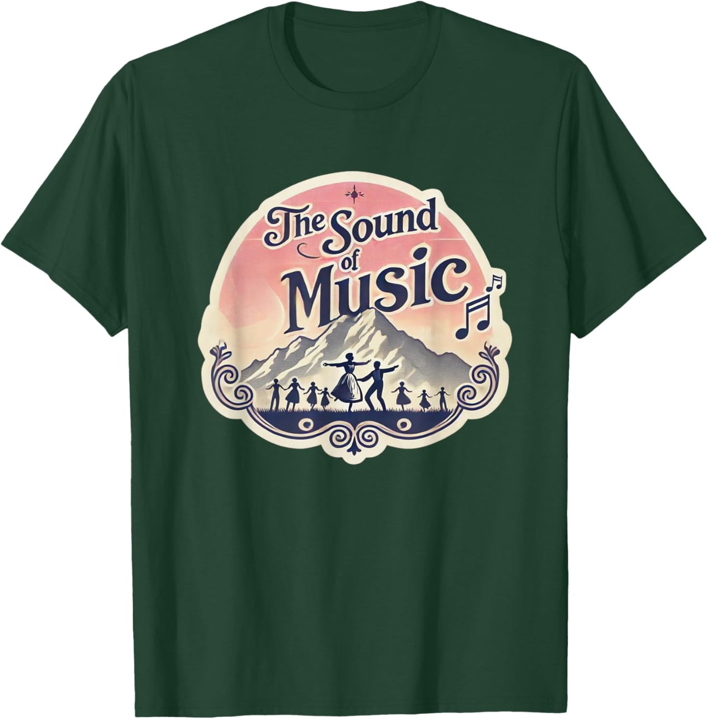 Sunset over the Alps Sound Of Music Family Musical T-Shirt - T-Shirt | Forest