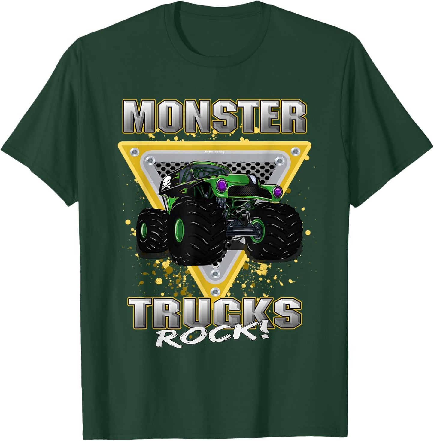 Monster Trucks Rock T-Shirt - T-Shirt | Forest