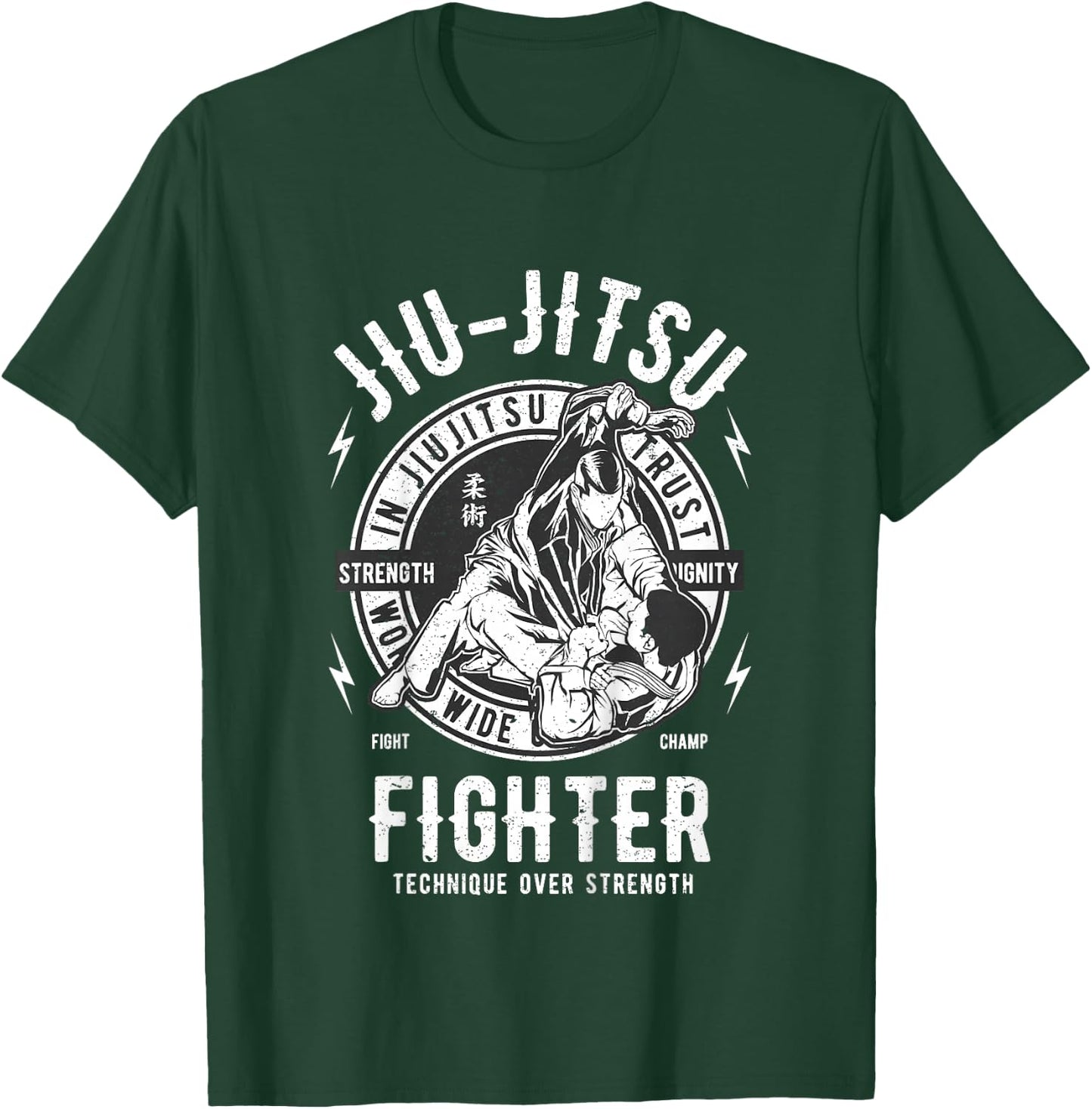 JIU Jitsu BJJ Kids Boy Girl Youth Children Boys T-Shirt - T-Shirt | Forest
