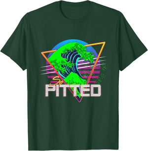 So Pitted Kanagawa Great Wave Retrowave Outrun Surfing T-Shirt - T-Shirt | Forest