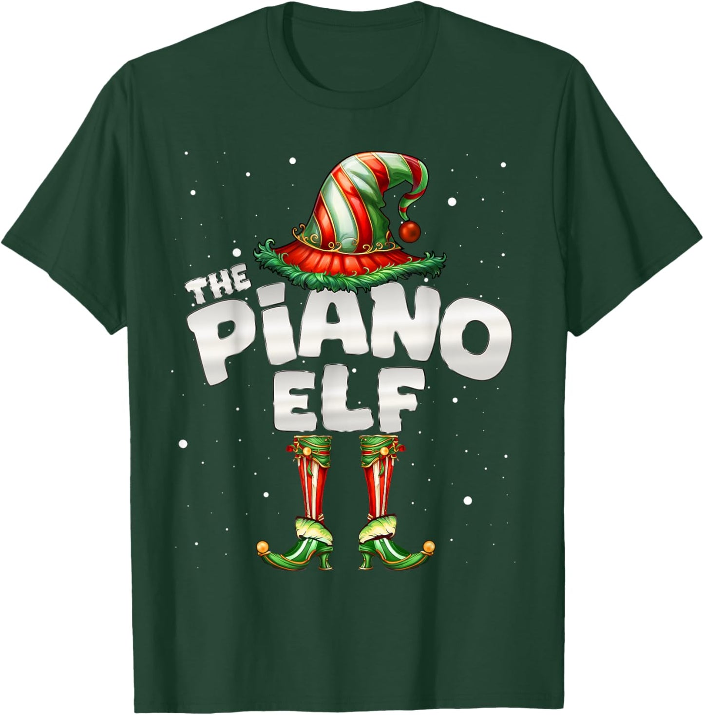 I'm The Piano Elf Family Matching Group Christmas Party T-Shirt - T-Shirt | Forest