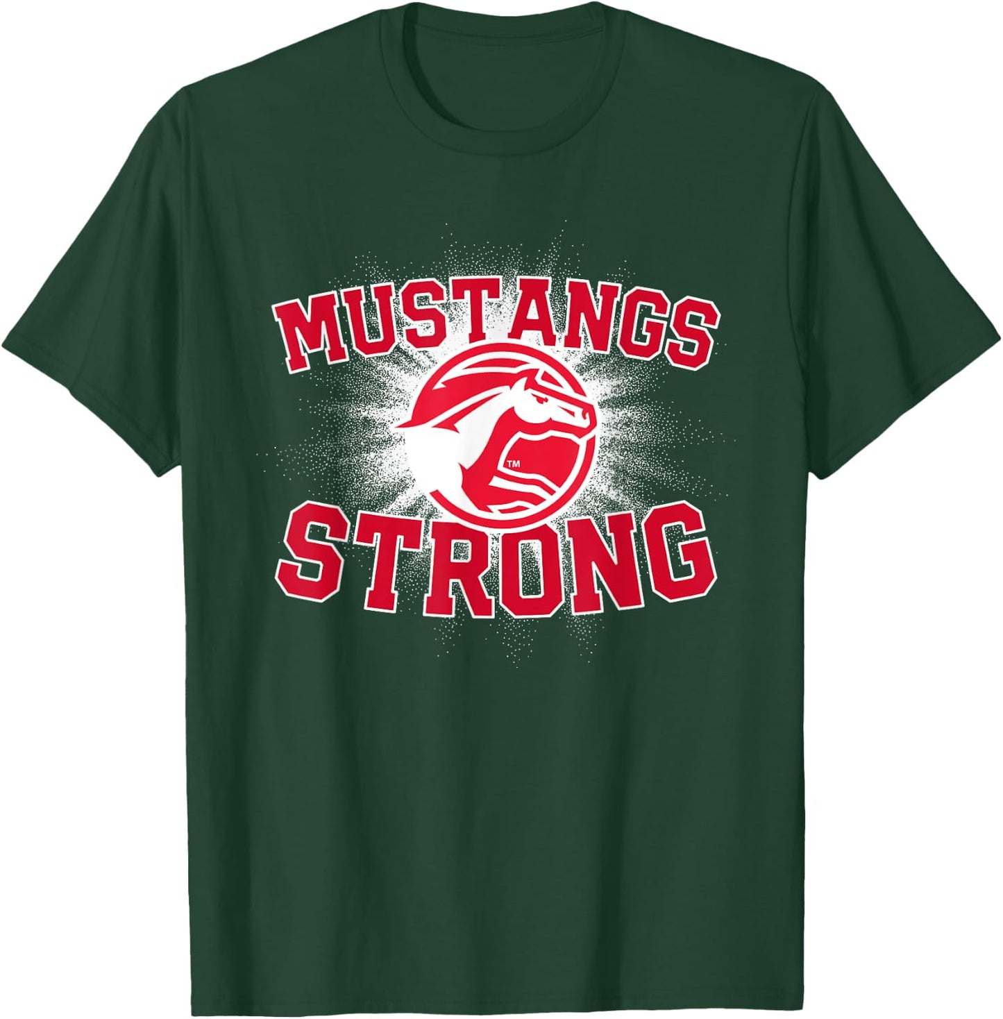 Dallas Center-Grimes Mustangs Logo Strong Flag HS T-Shirt - T-Shirt | Forest