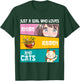 Just A Girl Who Loves Anime Ramen And Cats Lover Otaku Japan T-Shirt - T-Shirt | Forest