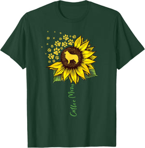 Collie Mom Sunflower Rough Collie Gifts Dog Mom Mama Men Women Kids T-Shirt - T-Shirt | Forest