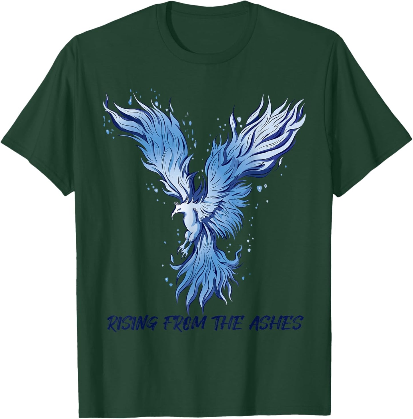 Rising from Ashes Phoenix Firebird Fantasy T-Shirt - T-Shirt | Forest