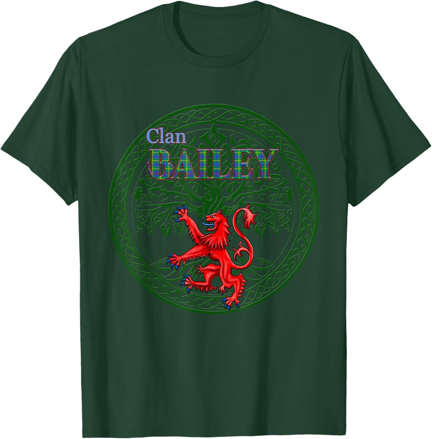 Bailey Scottish Clan Pride Family T-Shirt - T-Shirt | Forest