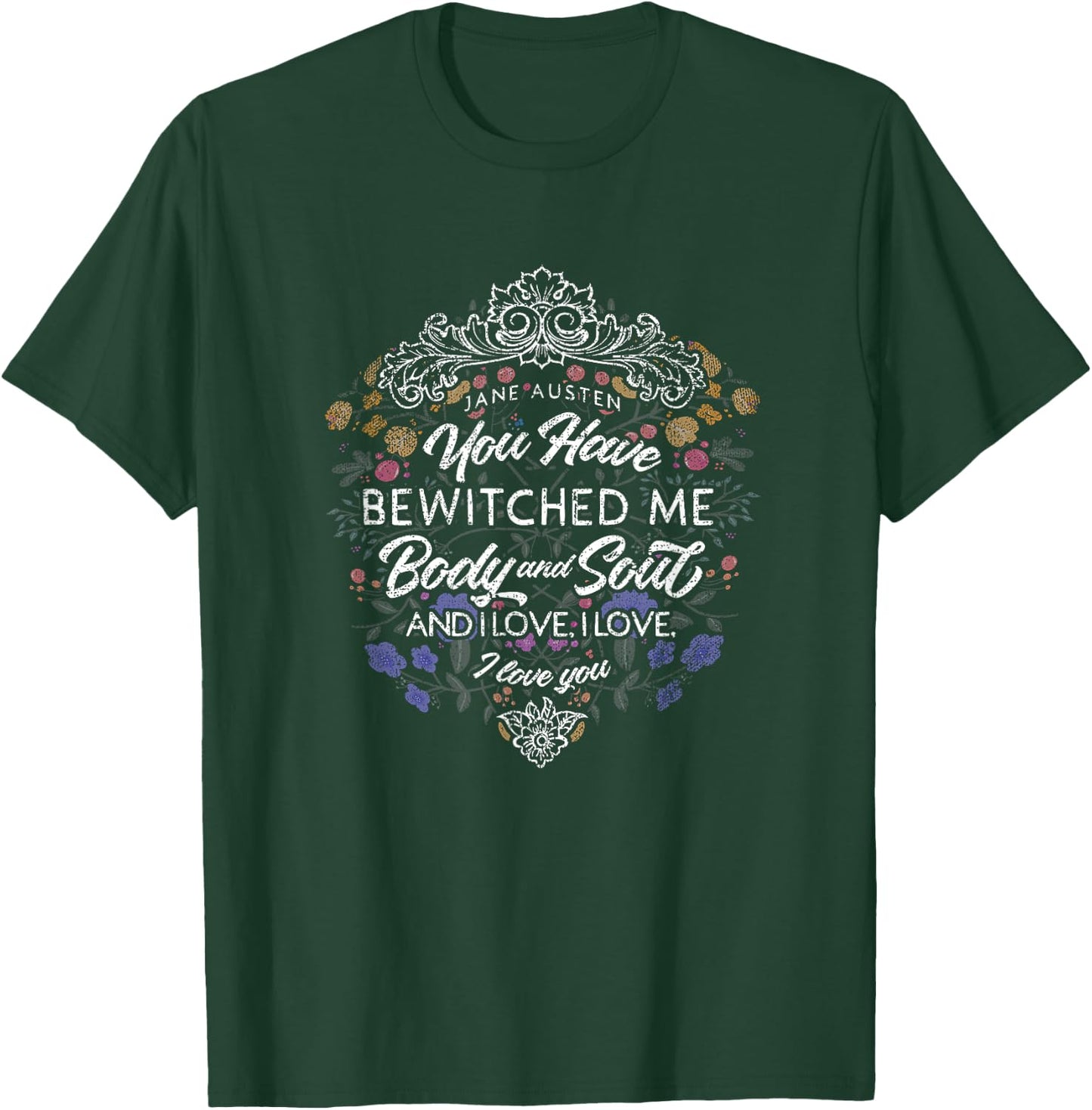 Jane Austen Merchandise, Vintage, Pride and Prejudice T-Shirt - T-Shirt | Forest