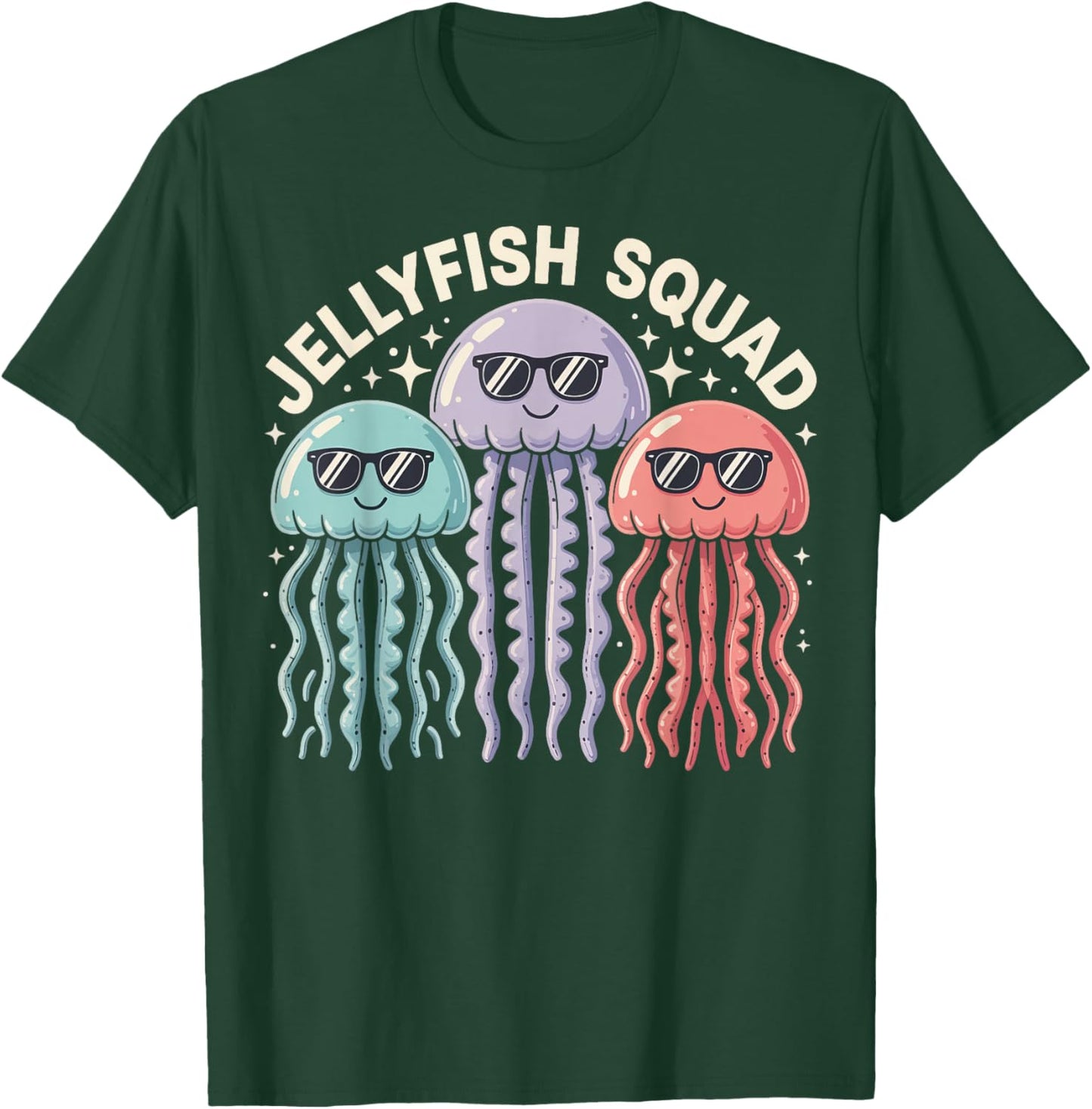 Jellyfish Squad T-Shirt - T-Shirt | Forest