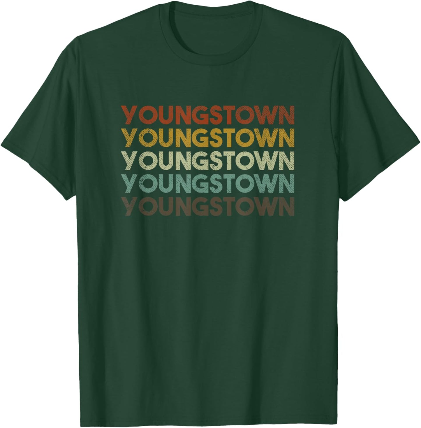 Vintage Youngstown Ohio Retro 80s Style T-Shirt - T-Shirt | Forest