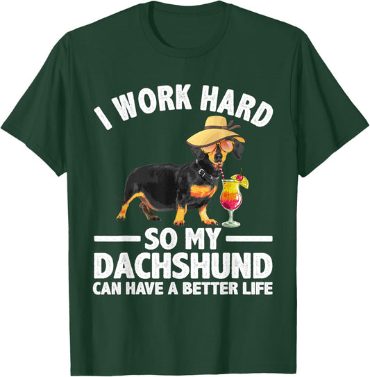 Cool Dachshund Art Women Wiener Dog Dachshund Lovers T-Shirt - T-Shirt | Forest