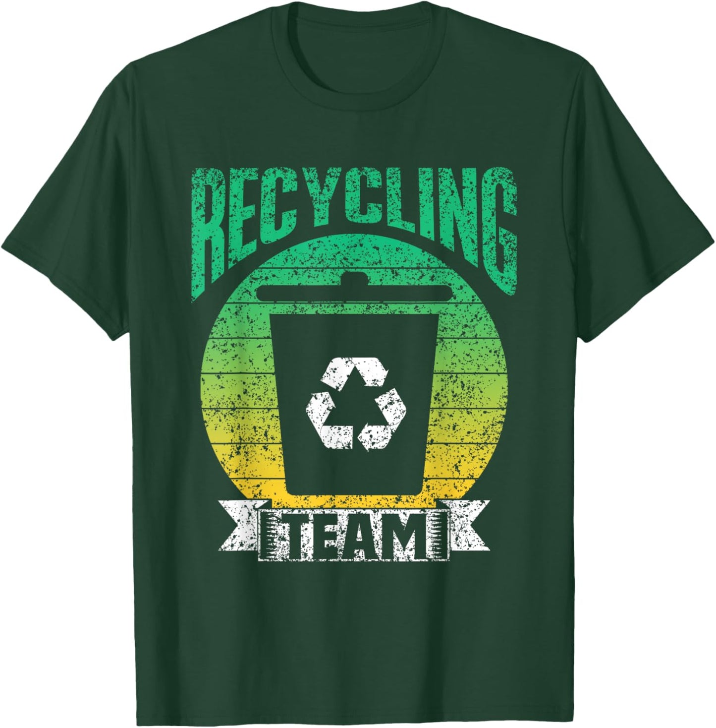 Recycling Team Trash Recycle Earth Day Environment T-Shirt - T-Shirt | Forest