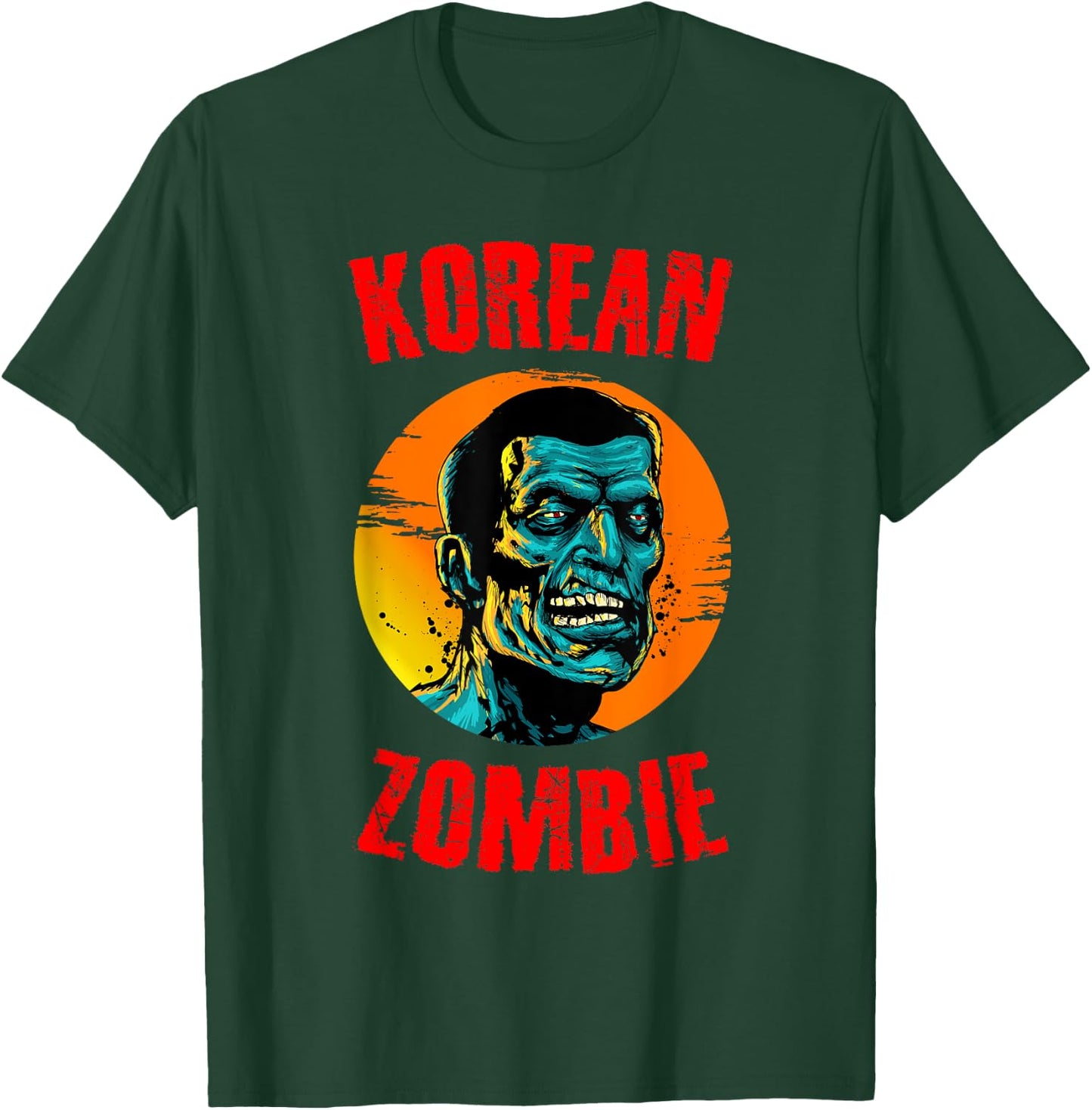 Korean Zombies Horror Halloween Undead Corpse Zombies T-Shirt - T-Shirt | Forest