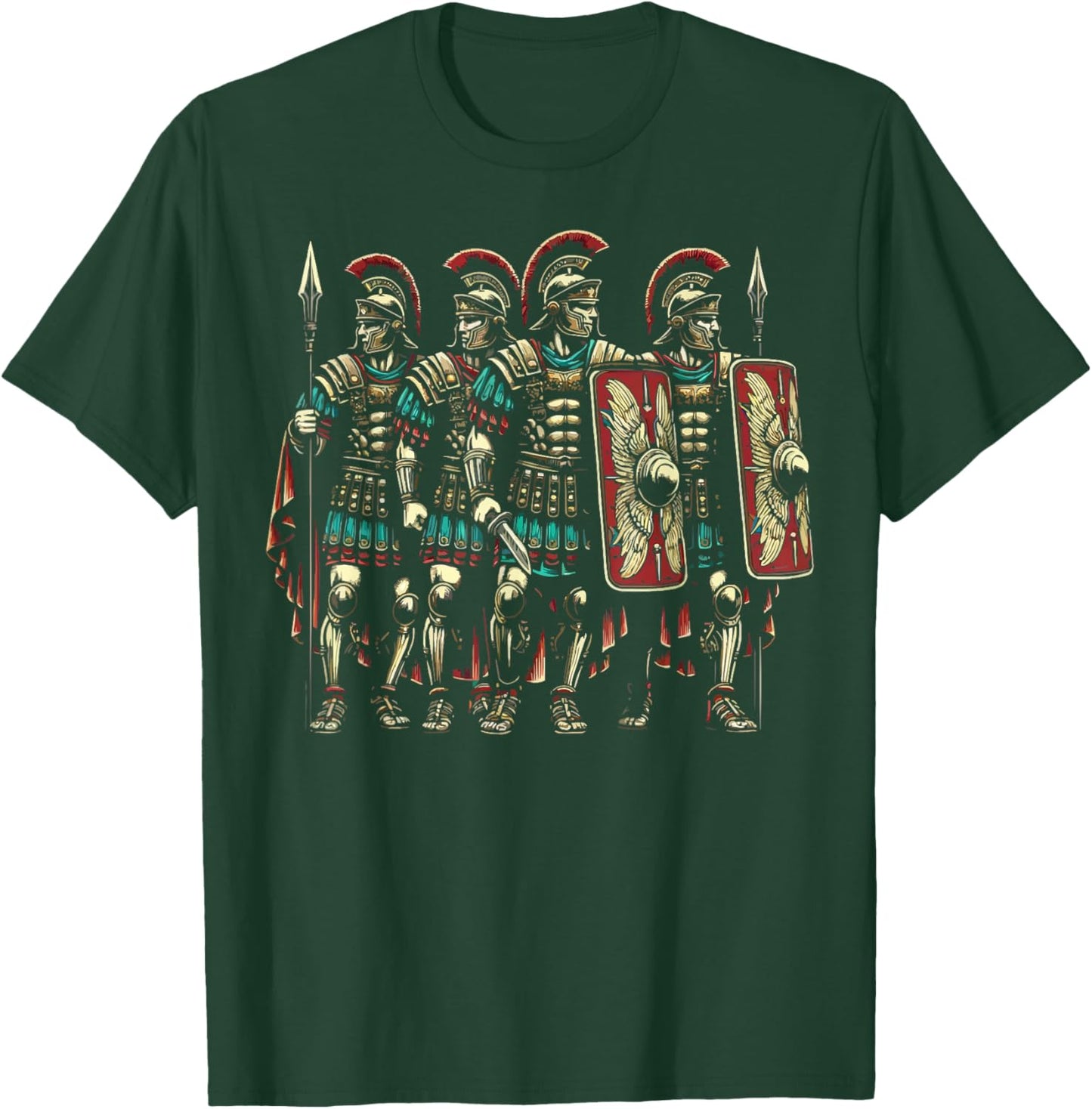 Roman Legionnaires Gladiator Ancient Rome Roman Empire T-Shirt - T-Shirt | Forest