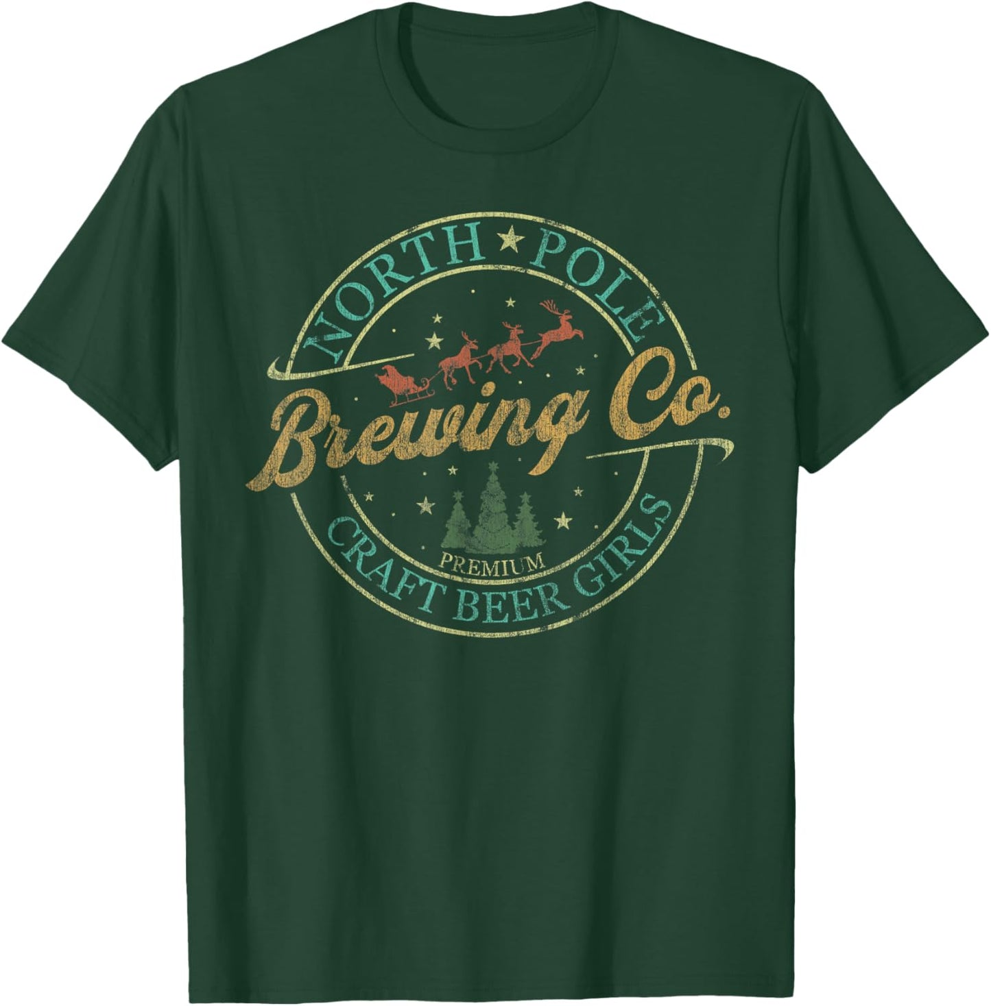 North Pole Brewing Co Craft Beer Girl T-Shirt - T-Shirt | Forest