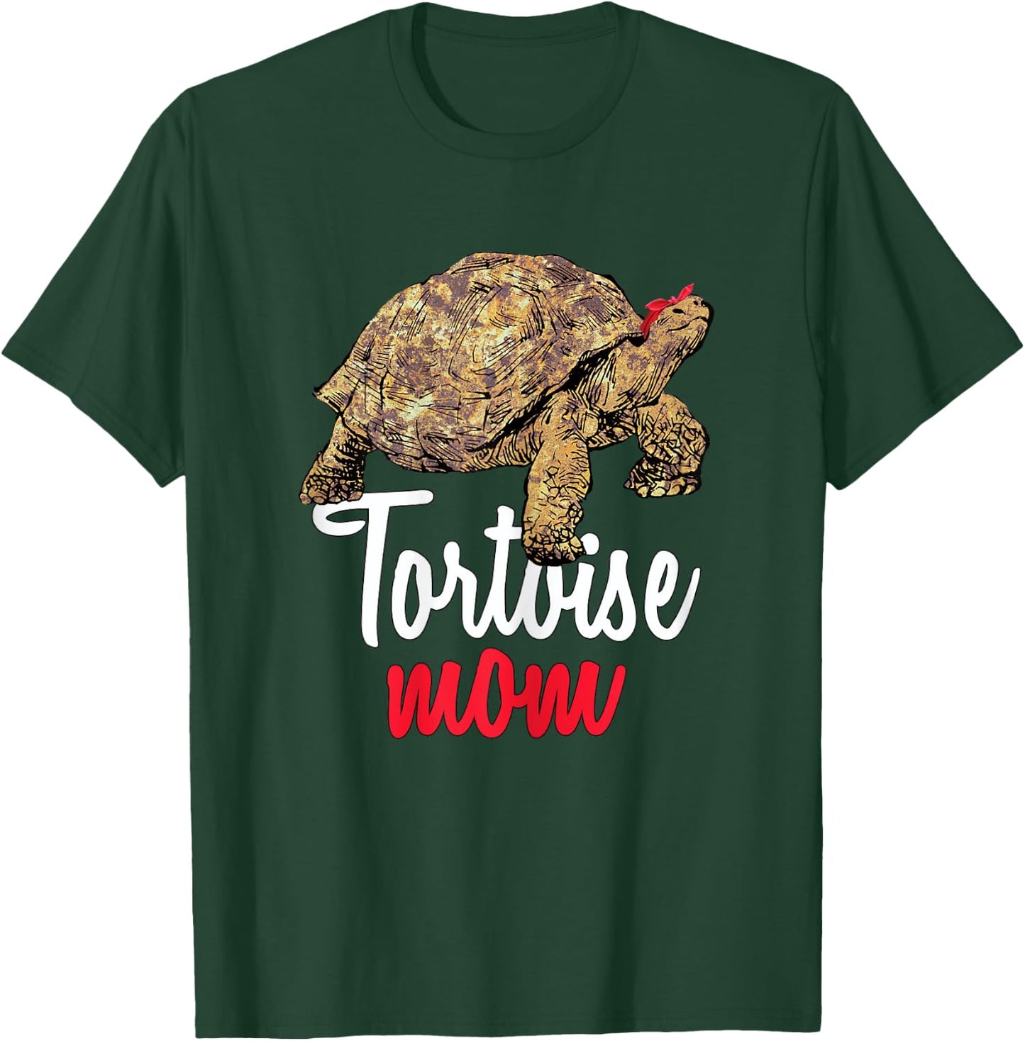 African Spurred Mom Sulcata Tortoise T-Shirt - T-Shirt | Forest